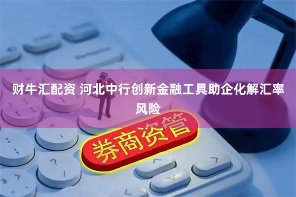财牛汇配资 河北中行创新金融工具助企化解汇率风险