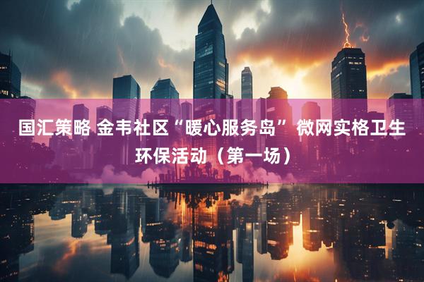 国汇策略 金韦社区“暖心服务岛” 微网实格卫生环保活动（第一场）